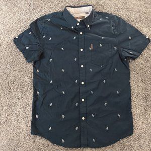 Men's Ben Sherman Button Up w/Pocket Hawaiian Shirt (A374)